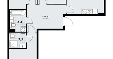 3 room apartment in Troitsk, Russia