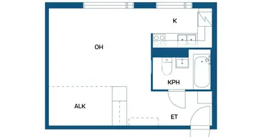 1 bedroom apartment in Riihikoski, Finland