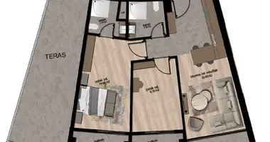 Appartement 3 chambres dans Akdeniz, Turquie