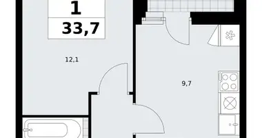 Квартира 1 комната в район Коммунарка, Россия