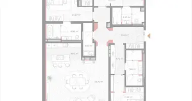 Appartement 3 chambres dans Moscou, Russie