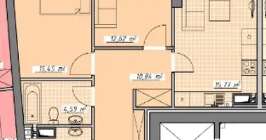 Appartement 2 chambres dans Odessa, Ukraine