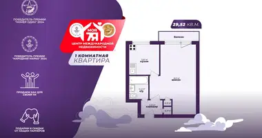 1 room apartment in Minsk, Belarus