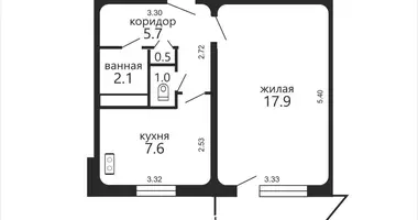 Mieszkanie 1 pokój w Mińsk, Białoruś