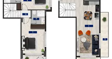 Appartement 3 chambres dans Alanya, Turquie
