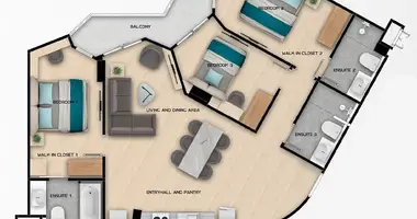 Appartement 3 chambres dans Rawai, Thaïlande