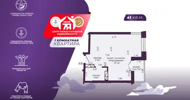 Wohnung 1 zimmer in Minsk, Belarus