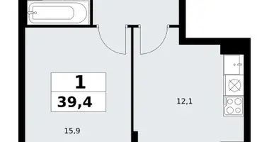 Квартира 1 комната в район Коммунарка, Россия