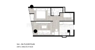 Квартира 1 спальня в Равай, Таиланд