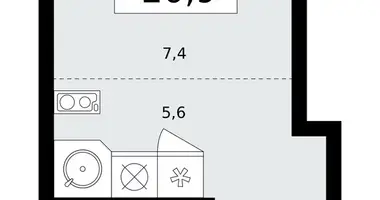 Mieszkanie 1 pokój w Kommunarka, Rosja