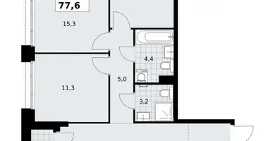 Wohnung 3 zimmer in Kommunarka, Russland