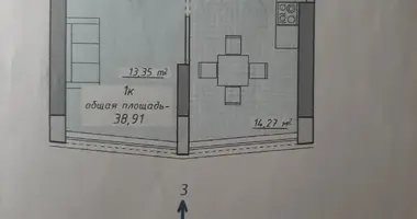 Apartamento 1 habitación en Odesa, Ucrania