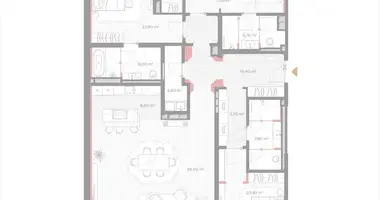 Wohnung 3 zimmer in Moskau, Russland