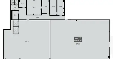 Büro 807 m² in Moskau, Russland