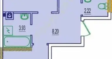 Apartamento 2 habitaciones en Lymanka, Ucrania