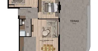 Appartement 3 chambres dans Akdeniz, Turquie