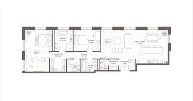 Mieszkanie 2 pokoi w Moskwa, Rosja