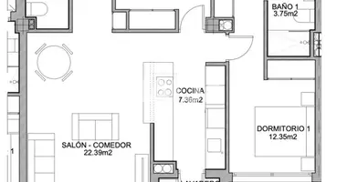 Apartamento 3 habitaciones en Orihuela, Španjolska