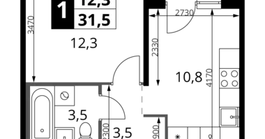 Mieszkanie 1 pokój w Leninsky District, Rosja