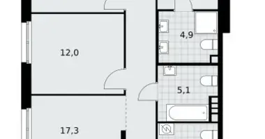 4 room apartment in Moscow, Russia