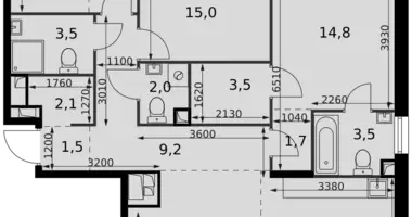 Appartement 4 chambres dans Moscou, Russie