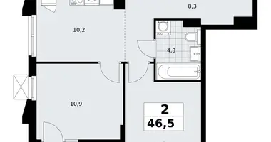 Appartement 2 chambres dans Troïtsk, Russie