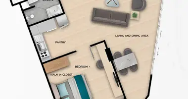Wohnung 1 zimmer in Rawai, Thailand