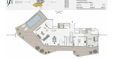 Ático Ático 4 habitaciones en Dubái, Emiratos Árabes Unidos