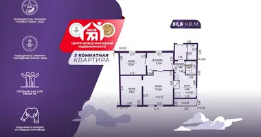 3 room apartment in Sluck, Belarus