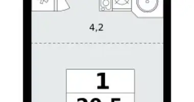 Mieszkanie 1 pokój w Kommunarka, Rosja