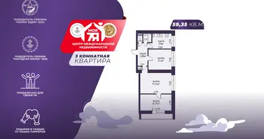 Wohnung 3 zimmer in Minsk, Belarus