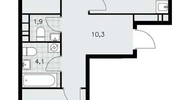 Wohnung 3 zimmer in Kommunarka, Russland