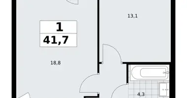 1 room apartment in Troitsk, Russia