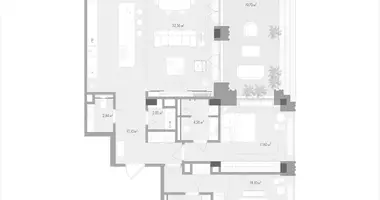 2 room apartment in Moscow, Russia