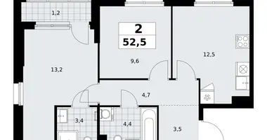 Квартира 2 комнаты в район Коммунарка, Россия