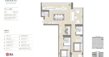 Appartement 2 chambres dans Alvalade, Portugal