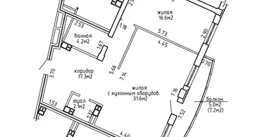Квартира 2 комнаты в Минск, Беларусь