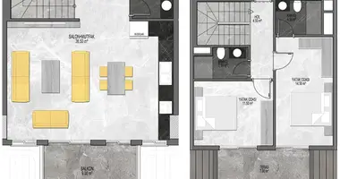 3 room apartment in Tosmur, Turkey