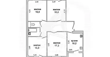 Apartamento 4 habitaciones en Muchaviecki sielski Saviet, Belarús