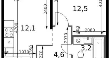 Appartement 1 chambre dans Leninsky District, Russie