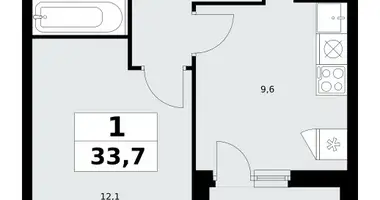 Wohnung 1 zimmer in Kommunarka, Russland