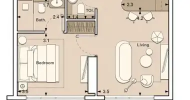 1 bedroom apartment in Dubai, United Arab Emirates