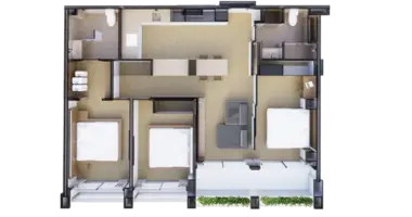 3 bedroom apartment in Choeng Thale, Thailand