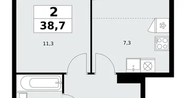 Appartement 2 chambres dans Kommunarka, Russie