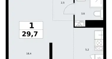Apartamento 1 habitación en Kommunarka, Rusia
