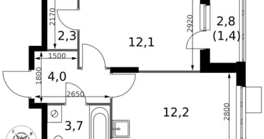 Apartamento 1 habitación en Sapronovo, Rusia