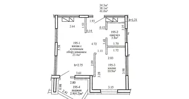 1 bedroom apartment in Minsk, Belarus