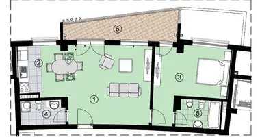 Appartement dans Becici, Monténégro