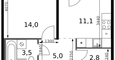 Mieszkanie 1 pokój w Leninsky District, Rosja