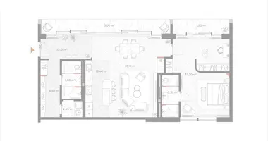 Appartement 1 chambre dans Moscou, Russie